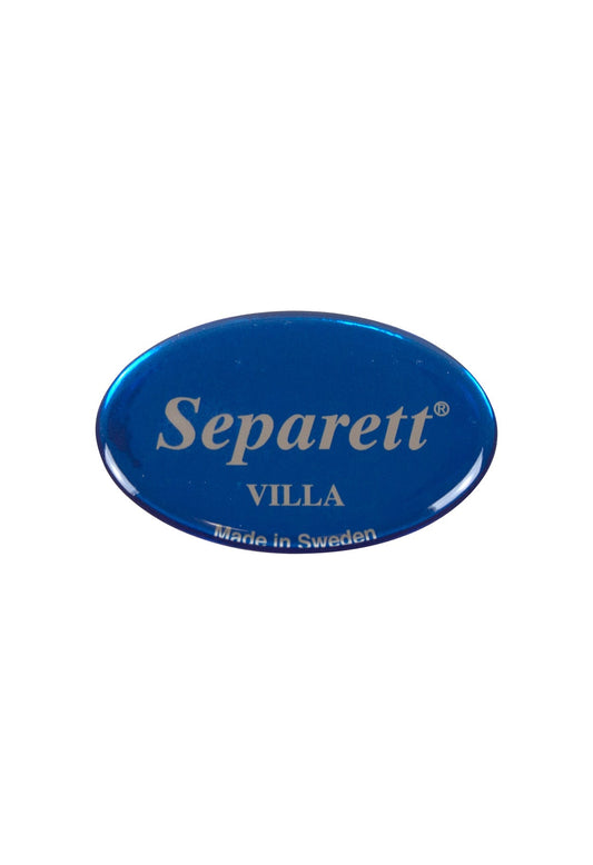 Skylt för Villa-toaletten