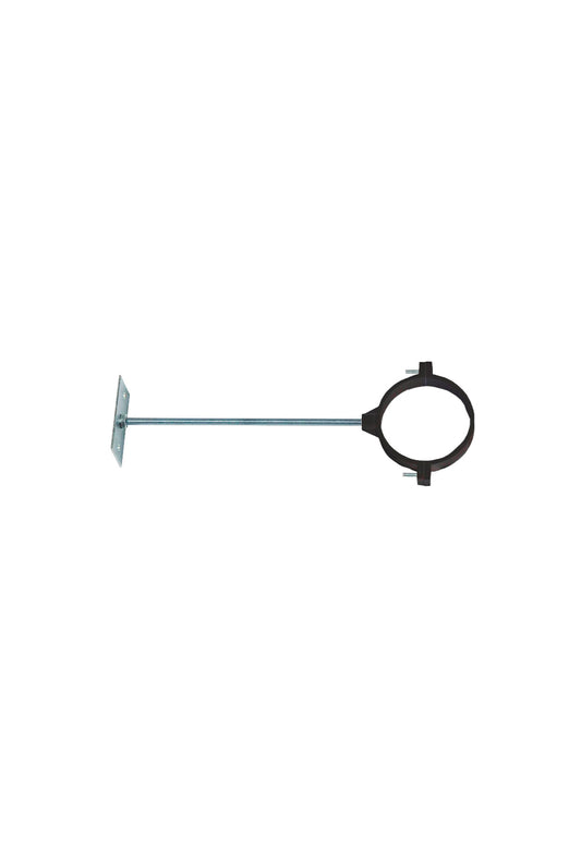 110mm Tuuletusputken seinäkiinnike musta